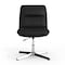 Flash Furniture Chloe Mid-Back Black Padded LeatherSoft Armless Office Chair Adjust, Swivel Function, Chrome Frame CH-232174-BK-GG - alternate 3